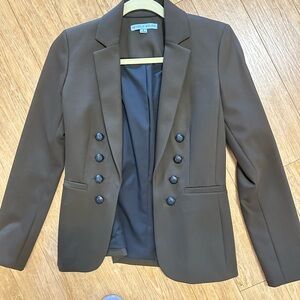 ANTONIO MELANI Women's Chocolate Double-Breasted Blazer